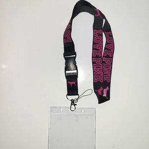 Key Holder Love PINK Victoria's Secret One Size Lanyard & Vaccine Card Cover PB
